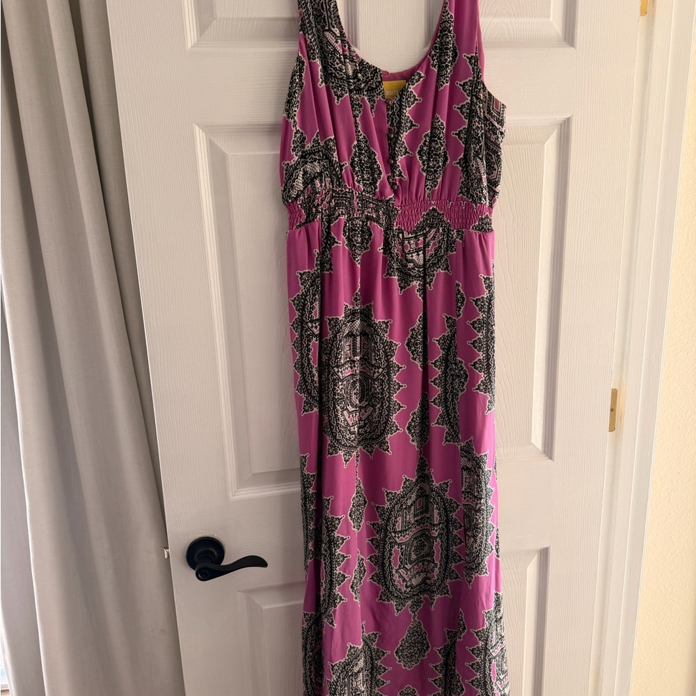 Maeve Purple and Black Boho Dress